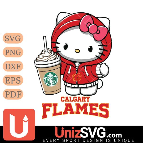 Calgary Flames Hello Kitty Starbucks