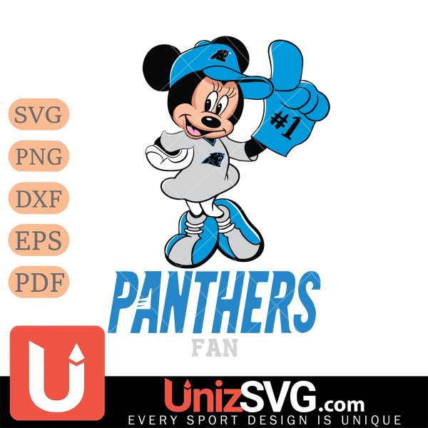 Carolina Panthers #1 Fan Minnie Mouse