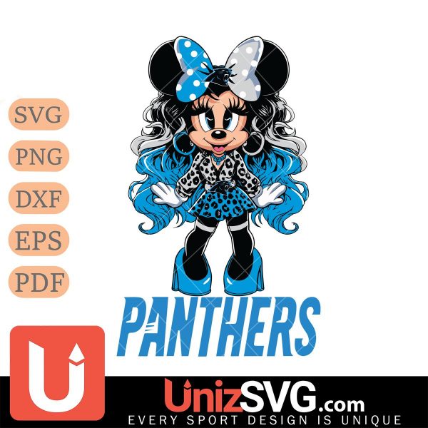 Carolina Panthers Beauty Minnie Mouse