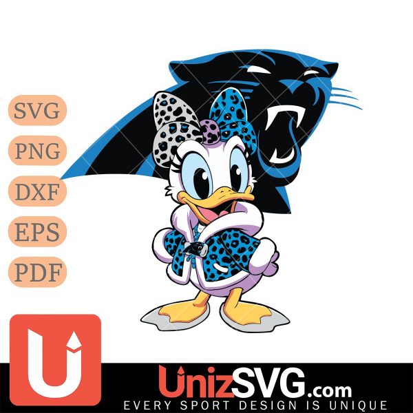 Carolina Panthers Fancy Daisy Duck Disney