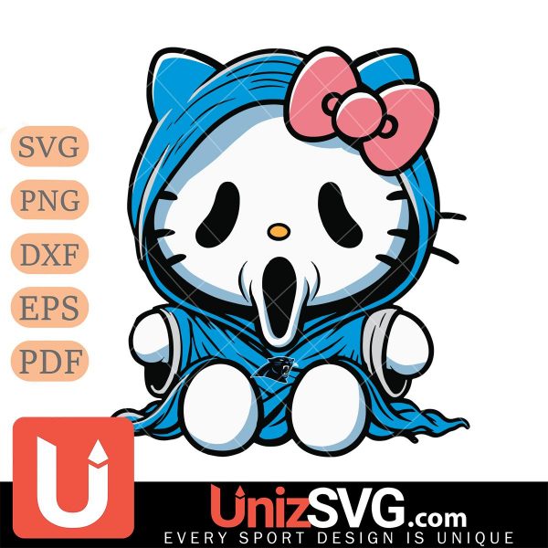 Carolina Panthers Hello Kitty GhostFace Horror