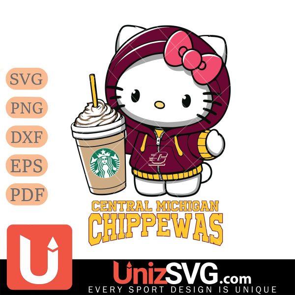 Central Michigan Chippewas Hello Kitty Starbucks