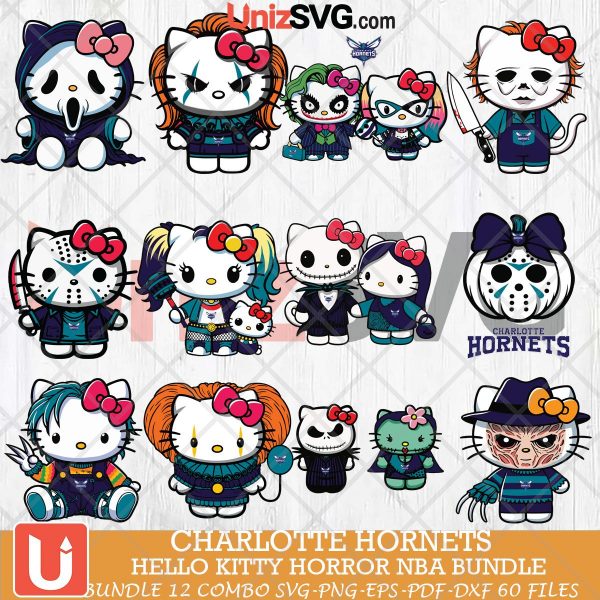 Charlotte Hornets Hello Kitty Horror bundle 12