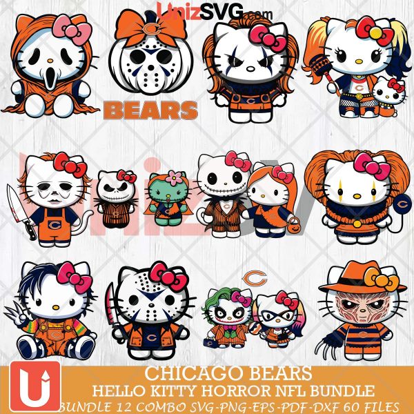 Chicago Bears Hello Kitty Horror bundle 12