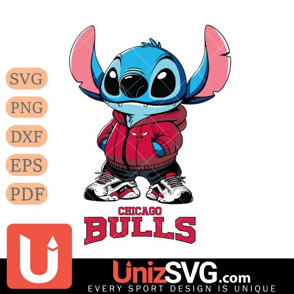 Chicago Bulls Stitch Disney NBA