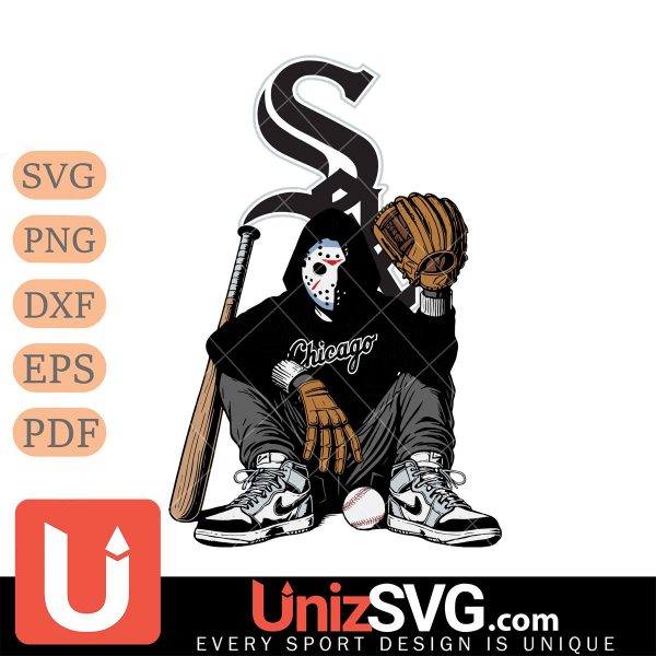 Chicago White Sox MLB Jason Voorhees Halloween SVG