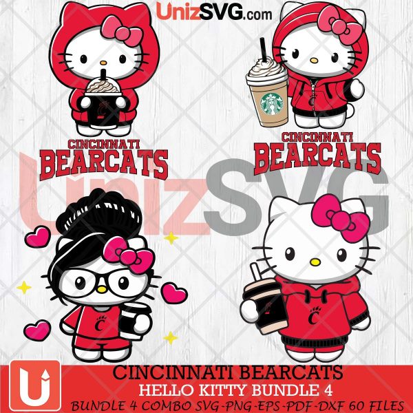 Cincinnati Bearcats Hello Kitty bundle 4