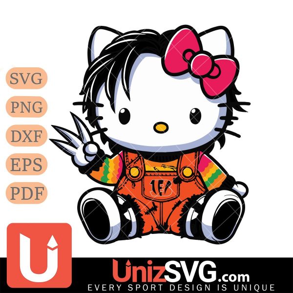 Cincinnati Bengals Hello Kitty Chucky Horror