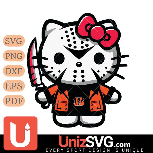 Cincinnati Bengals Hello Kitty Jason Voorhees Horror