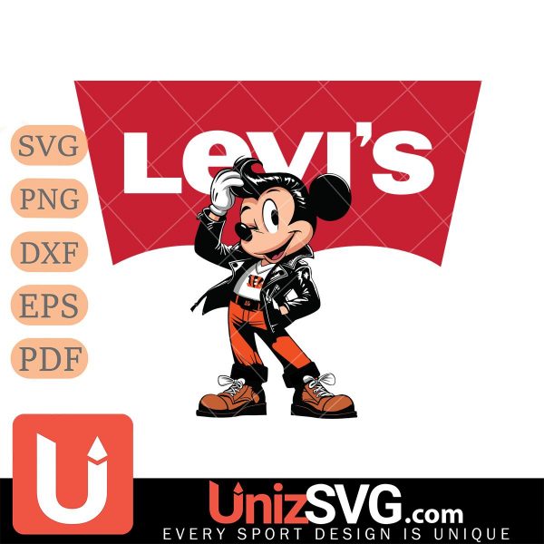 Cincinnati Bengals Levis Mickey Mouse