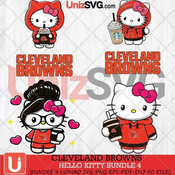 Cleveland Browns Hello Kitty SVG