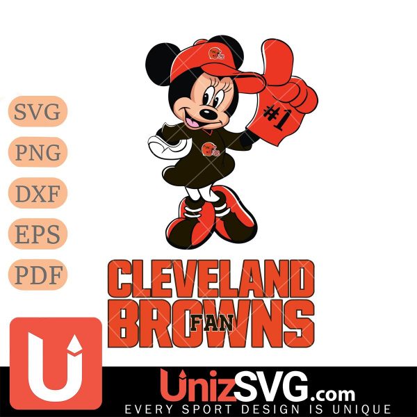 Cleveland Browns #1 Fan Minnie Mouse