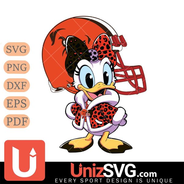 Cleveland Browns Fancy Daisy Duck Disney