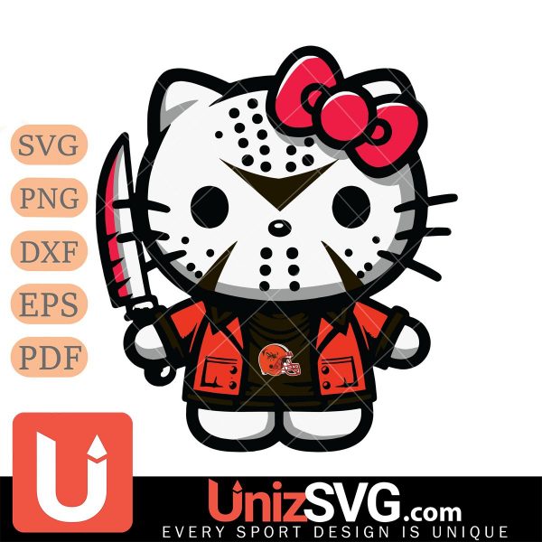 Cleveland Browns Hello Kitty Jason Voorhees Horror