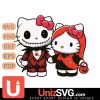 Cleveland Browns Hello Kitty Skellington & Sally Horror