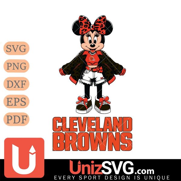 Cleveland Browns Style Minnie Disney