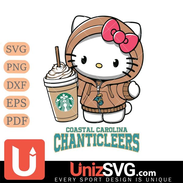 Coastal Carolina Chanticleers Hello Kitty Starbucks