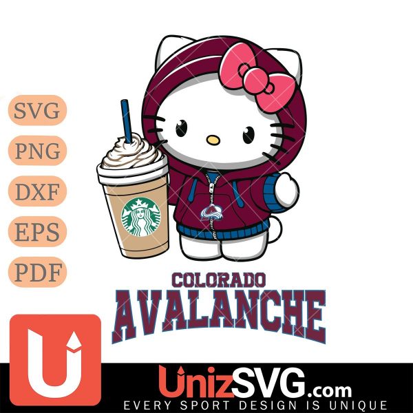 Colorado Avalanche Hello Kitty Starbucks