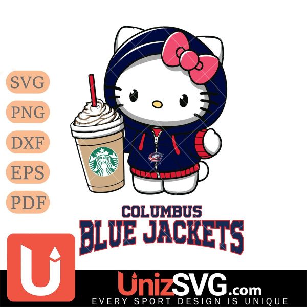 Columbus Blue Jackets Hello Kitty Starbucks