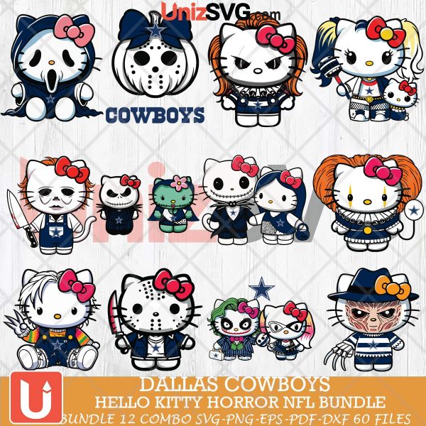 Dallas Cowboys Hello Kitty Horror bundle 12