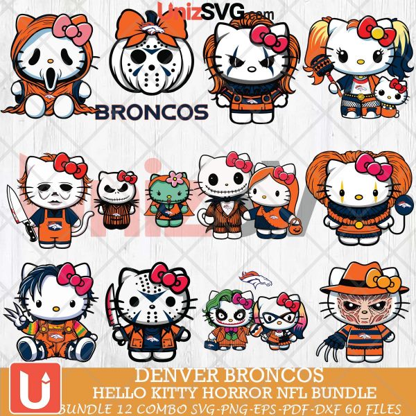 Denver Broncos Hello Kitty Horror bundle 12