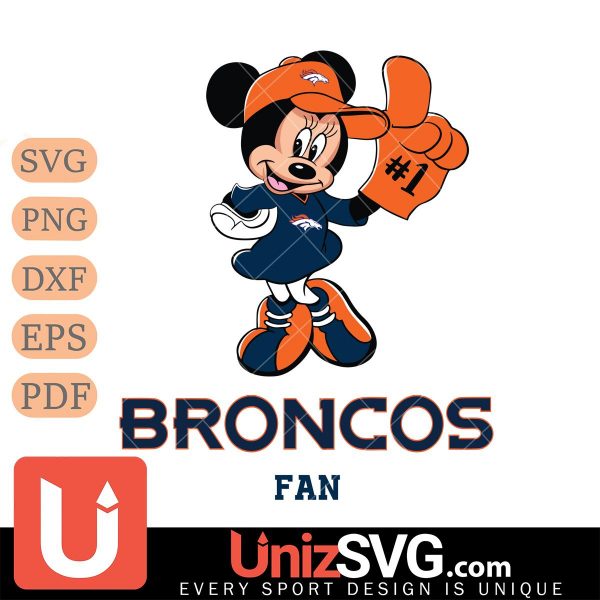 Denver Broncos #1 Fan Minnie Mouse