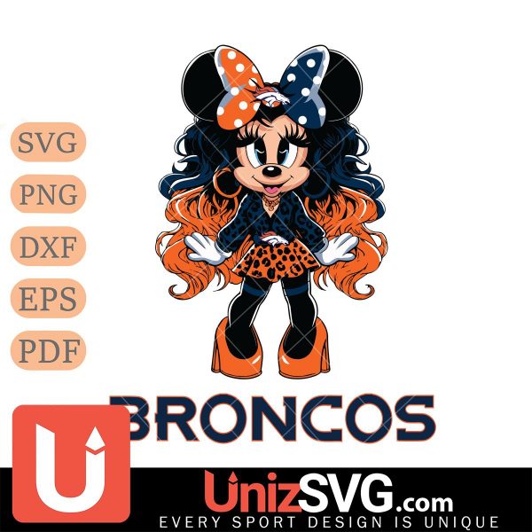 Denver Broncos Beauty Minnie Mouse