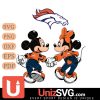 Denver Broncos Fan Minnie And Mickey Love