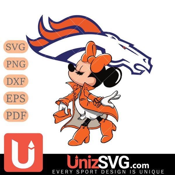 Denver Broncos Glamorous Minnie