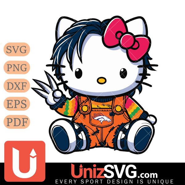 Denver Broncos Hello Kitty Chucky Horror