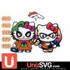 Denver Broncos Hello Kitty Joker x Harley Quinn Horror