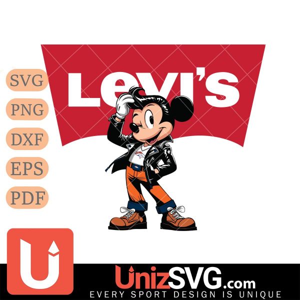 Denver Broncos Levis Mickey Mouse