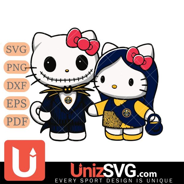 Denver Nuggets Hello Kitty Skellington & Sally Horror