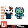 Detroit Lions Hello Kitty Jack Skellington & Sally Horror