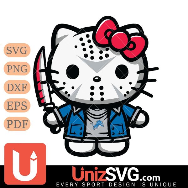 Detroit Lions Hello Kitty Jason Voorhees Horror