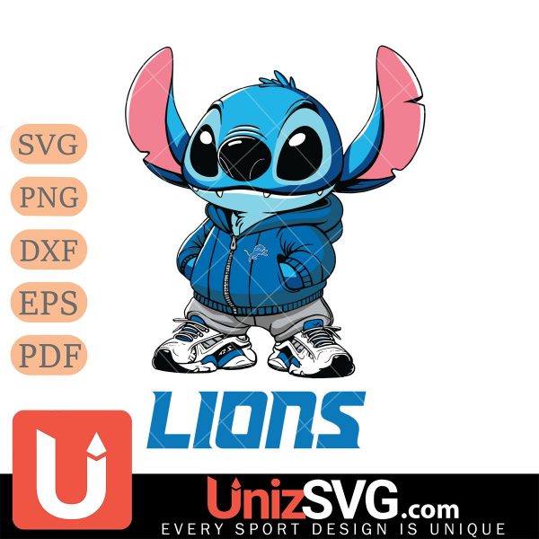 Detroit Lions Stitch Disney NFL