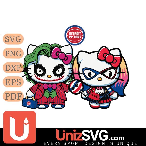 Detroit Pistons Hello Kitty Joker x Harley Quinn Horror