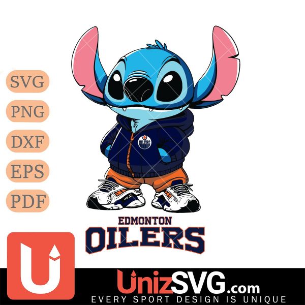 Edmonton Oilers Stitch Disney NHL