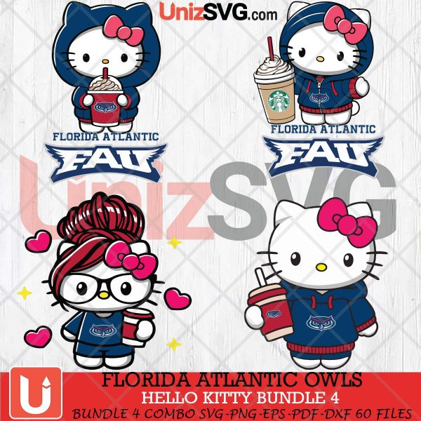 Florida Atlantic Owls Hello Kitty bundle 4