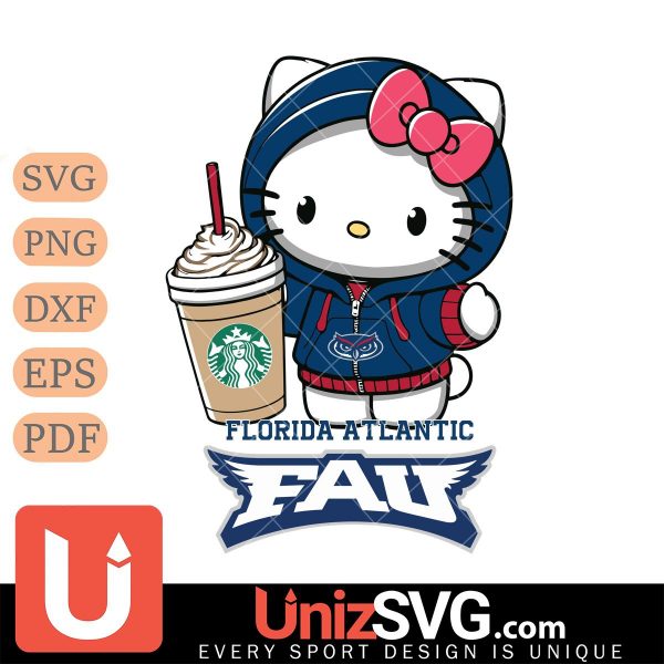 Florida Atlantic Owls Hello Kitty Starbucks