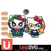 Golden State Warriors Hello Kitty Joker x Harley Quinn Horror