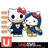 Golden State Warriors Hello Kitty Skellington & Sally Horror