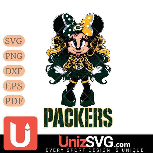 Green Bay Packers Beauty Minnie Mouse