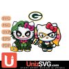 Green Bay Packers Hello Kitty Joker x Harley Quinn Horror