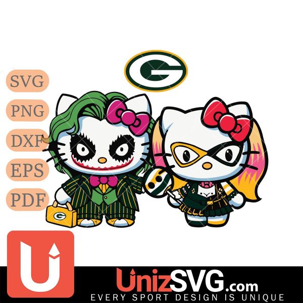 Green Bay Packers Hello Kitty Joker x Harley Quinn Horror