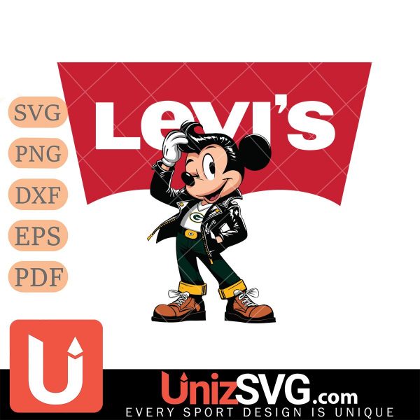 Green Bay Packers Levis Mickey Mouse