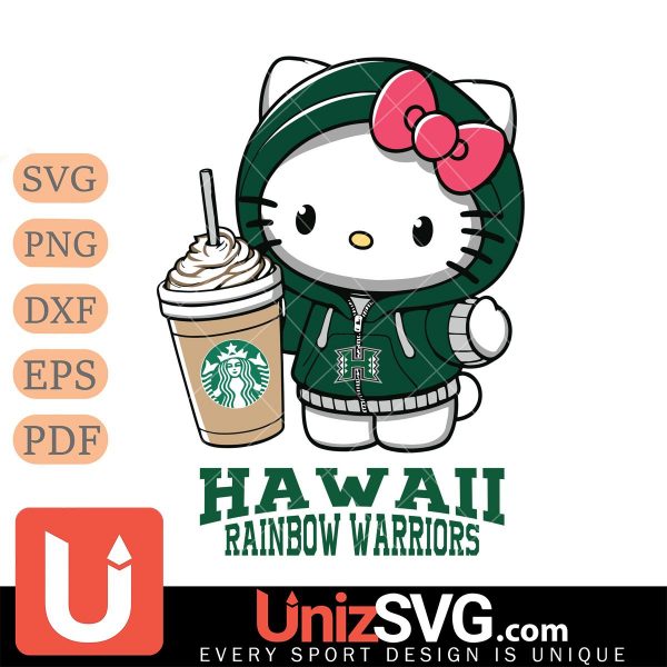 Hawaii Rainbow Warriors Hello Kitty Starbucks