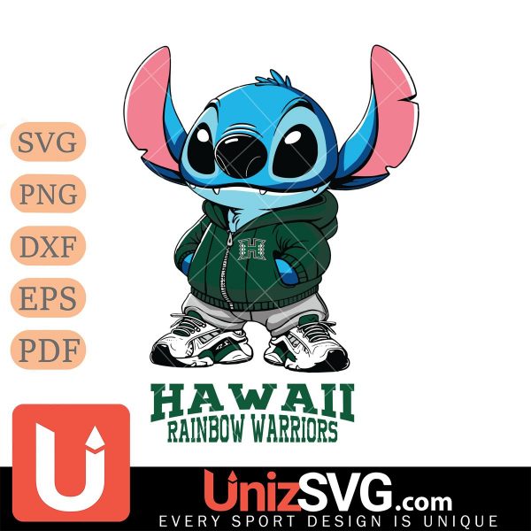 Hawaii Rainbow Warriors Stitch Disney NCAA