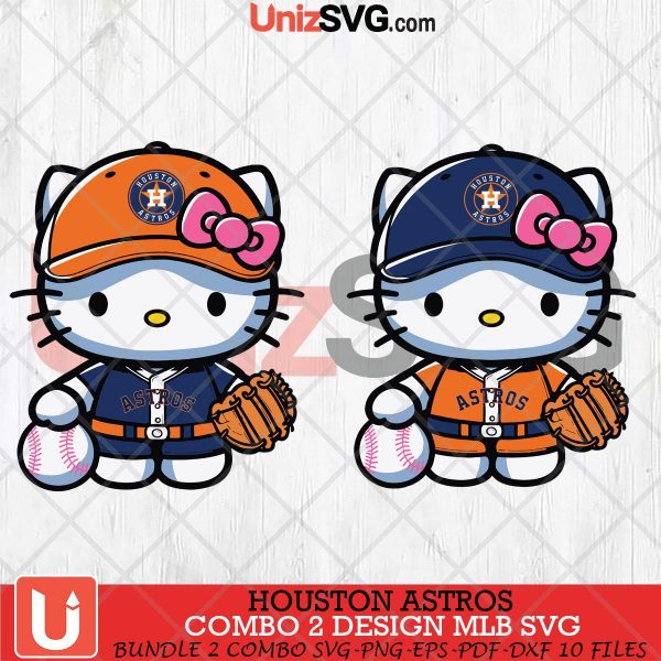 Houston Astros Hello Kitty Bundle 2 SVG