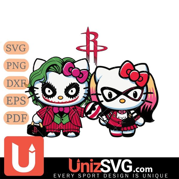 Houston Rockets Hello Kitty Joker x Harley Quinn Horror